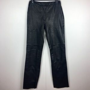 Bebe | 100% Leather Mid-Rise Pants